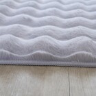 Hochflor Teppich AMBIANCE Silber 140 x 200 cm
