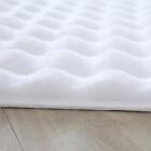 Hochflor Teppich AMBIANCE Weiß 80 x 250 cm