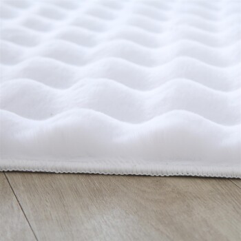 Hochflor Teppich AMBIANCE Weiß 140 x 200 cm