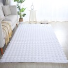 Hochflor Teppich AMBIANCE Weiß 140 x 200 cm
