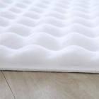 Hochflor Teppich AMBIANCE Weiß 160 cm x 230 cm