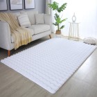 Hochflor Teppich AMBIANCE Weiß 200 cm x 290 cm