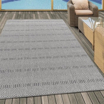 Outdoor Teppich ARUBA Grau 80 x 250 cm