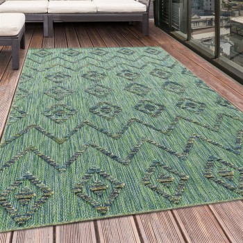 Outdoor Teppich BAHAMA Grün 80 x 250 cm