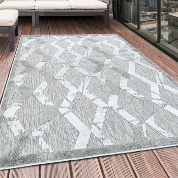 Outdoor Teppich BAHAMA Grau 80 x 250 cm