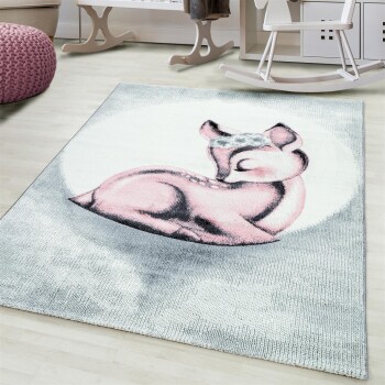 Kinder Teppich BAMBI Pink 120 cm x 170 cm