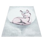 Kinder Teppich BAMBI Pink 120 cm x 170 cm