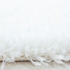 Hochflor Teppich BRILLIANT Weiß 160 cm x 230 cm