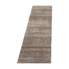 Hochflor Teppich BRILLIANT Taupe 80 x 250 cm