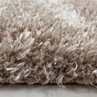 Hochflor Teppich BRILLIANT Taupe 80 x 250 cm