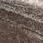 Hochflor Teppich BRILLIANT Taupe 80 x 250 cm