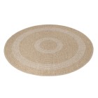 Outdoor Teppich COMILLA Beige 160 cm Rund