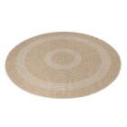 Outdoor Teppich COMILLA Beige 200 cm Rund
