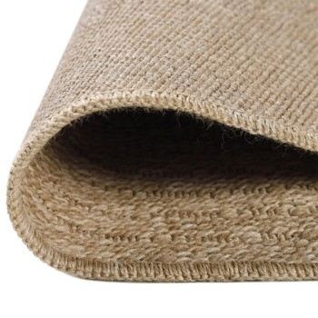 Outdoor Teppich COMILLA Schwarz 80 cm Rund