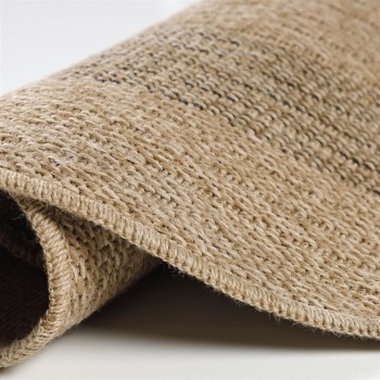 Outdoor Teppich COMILLA Schwarz 80 cm Rund