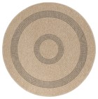 Outdoor Teppich COMILLA Schwarz 80 cm Rund
