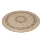 Outdoor Teppich COMILLA Schwarz 80 cm Rund