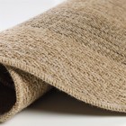 Outdoor Teppich COMILLA Schwarz 80 cm Rund