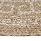 Outdoor Teppich COMILLA Beige 120 cm Rund