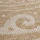 Outdoor Teppich COMILLA Beige 120 cm Rund
