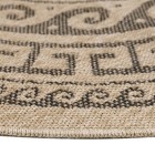 Outdoor Teppich COMILLA Schwarz 120 cm Rund