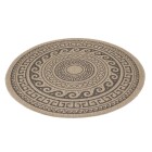 Outdoor Teppich COMILLA Schwarz 80 cm Rund