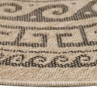 Outdoor Teppich COMILLA Schwarz 80 cm Rund