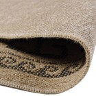 Outdoor Teppich COMILLA Schwarz 80 cm Rund
