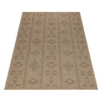 Outdoor Teppich DHAKA Schwarz 140 x 200 cm