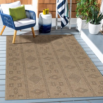 Outdoor Teppich DHAKA Schwarz 160 cm x 230 cm