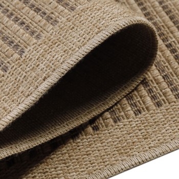 Outdoor Teppich DHAKA Schwarz 80 x 250 cm