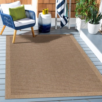 Outdoor Teppich DHAKA Schwarz 240 x 340 cm