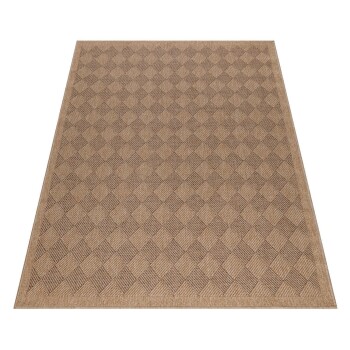 Outdoor Teppich DHAKA Schwarz 140 x 200 cm