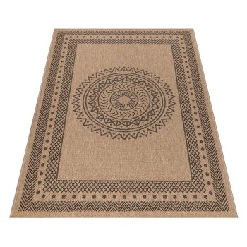 Outdoor Teppich DHAKA Schwarz 120 cm x 170 cm
