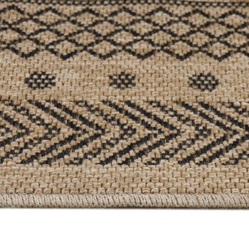 Outdoor Teppich DHAKA Schwarz 200 cm x 290 cm