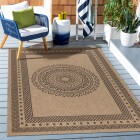 Outdoor Teppich DHAKA Schwarz 200 cm x 290 cm