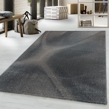 Kurzflor Teppich EFOR Braun 140 x 200 cm