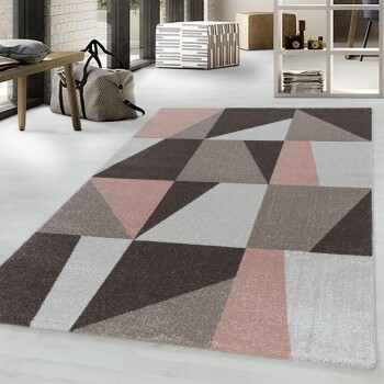 Kurzflor Teppich EFOR Rosa 80 x 250 cm
