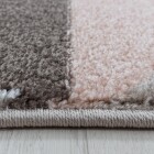 Kurzflor Teppich EFOR Rosa 80 x 250 cm