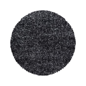Hochflor Teppich ENJOY Anthrazit 80 cm Rund