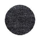 Hochflor Teppich ENJOY Anthrazit 120 cm Rund