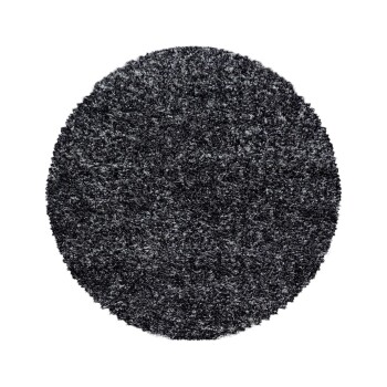 Hochflor Teppich ENJOY Anthrazit 160 cm Rund