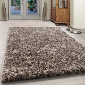 Hochflor Teppich ENJOY Beige 140 x 200 cm