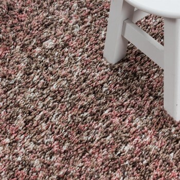 Hochflor Teppich ENJOY Rosa 120 cm x 170 cm