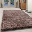Hochflor Teppich ENJOY Rosa 120 cm x 170 cm