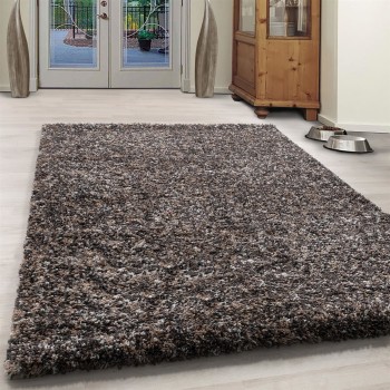 Hochflor Teppich ENJOY Taupe 60 x 110 cm