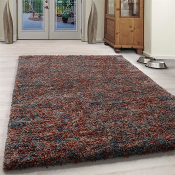 Hochflor Teppich ENJOY Terrakotta 60 x 110 cm