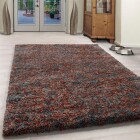 Hochflor Teppich ENJOY Terrakotta 80 x 150 cm