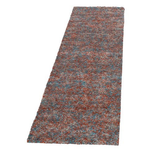 Hochflor Teppich ENJOY Terrakotta 80 x 250 cm