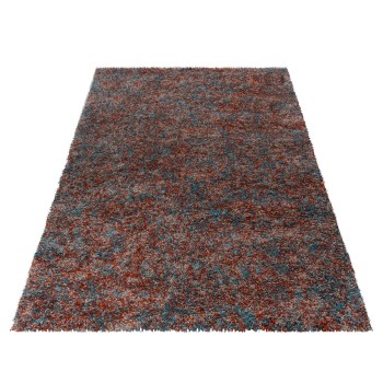 Hochflor Teppich ENJOY Terrakotta 120 cm x 170 cm